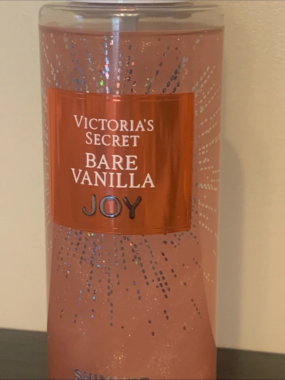 Victoria's Secret Bare Vanilla Joy Shimmer Body Mist - Rose Gold Pink